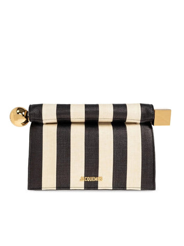 The Rond Carré Logo Plaque Clutch Bag